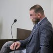 Oskarżony Paweł K. na sali Sądu Rejonowego w Olsztynie