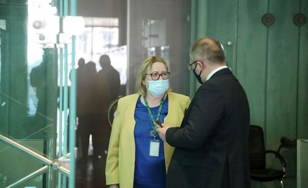 I Prezes SN Małgorzata Manowska i rzecznik SN sędzia Aleksander Stępkowski