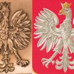 Kto jest autorem polskiego godła (po lewej projekt Elisa Beetz-Charpentier)?