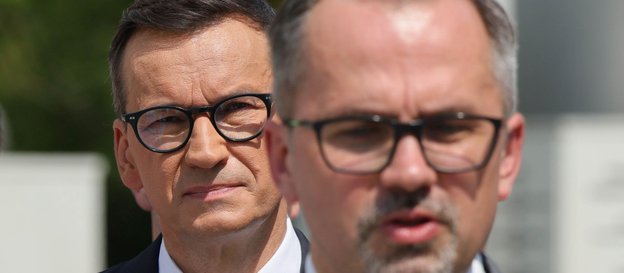 Mateusz Morawiecki i Marcin Horała
