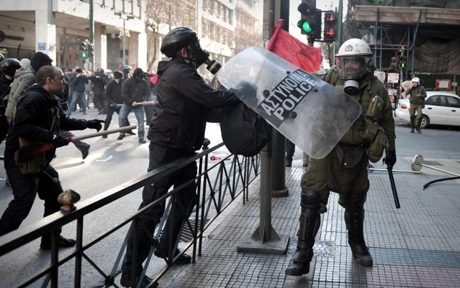 Protest na ulicach Aten