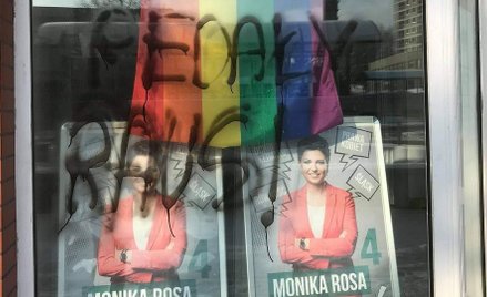 Homofobiczny atak na biuro Moniki Rosy, posłanki Koalicji Obywatelskiej