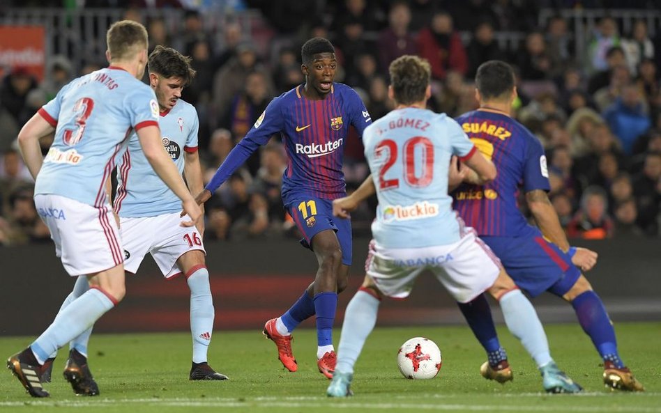 Barcelona znów traci Dembele. Tym razem na miesiąc