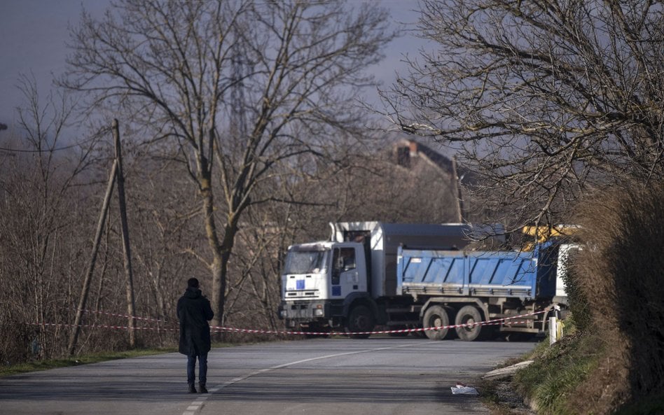 Blokada drogi w Kosowie