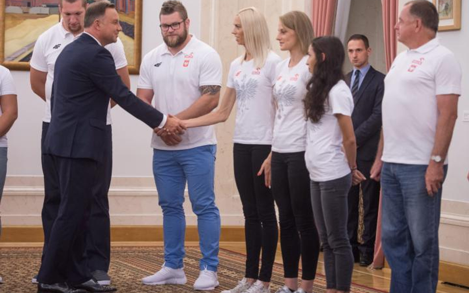 Lekkoatleci z wizytą u prezydenta