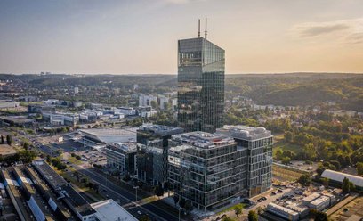 Wielofunkcyjny kompleks Olivia Centre (dawniej Olivia Business Centre) przy al. Grunwaldzkiej w gdań