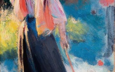 Leon Wyczółkowski „Studium do gry w krokieta” (olej na płótnie)