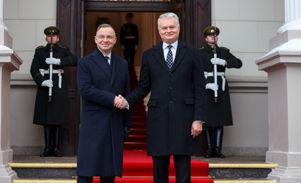 Andrzej Duda i Gitanas Nauseda