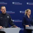 Minister edukacji Barbara Nowacka oraz Komendant Główny Policji gen. insp. Marek Boroń podczas konfe