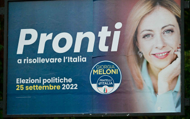 Partia Giorgii Meloni w ostatnich sondażach zazwyczaj prowadzi