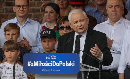 Prezes PiS Jarosław Kaczyński obiecał budowę lotniska na miarę pozycji Polski w Europie
