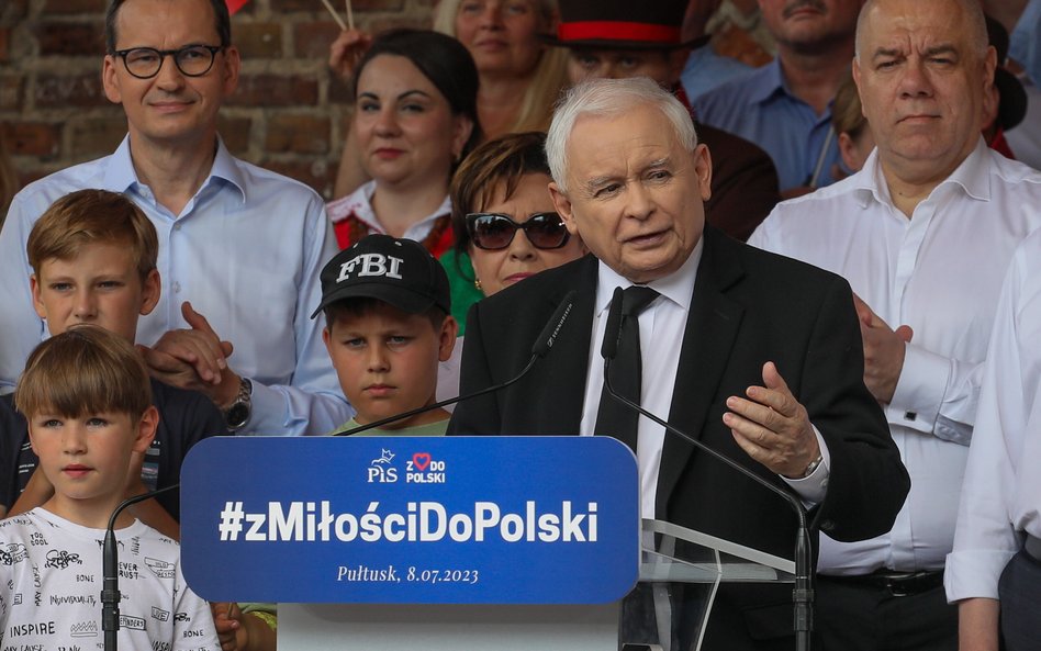 Prezes PiS Jarosław Kaczyński obiecał budowę lotniska na miarę pozycji Polski w Europie