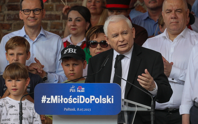 Prezes PiS Jarosław Kaczyński obiecał budowę lotniska na miarę pozycji Polski w Europie