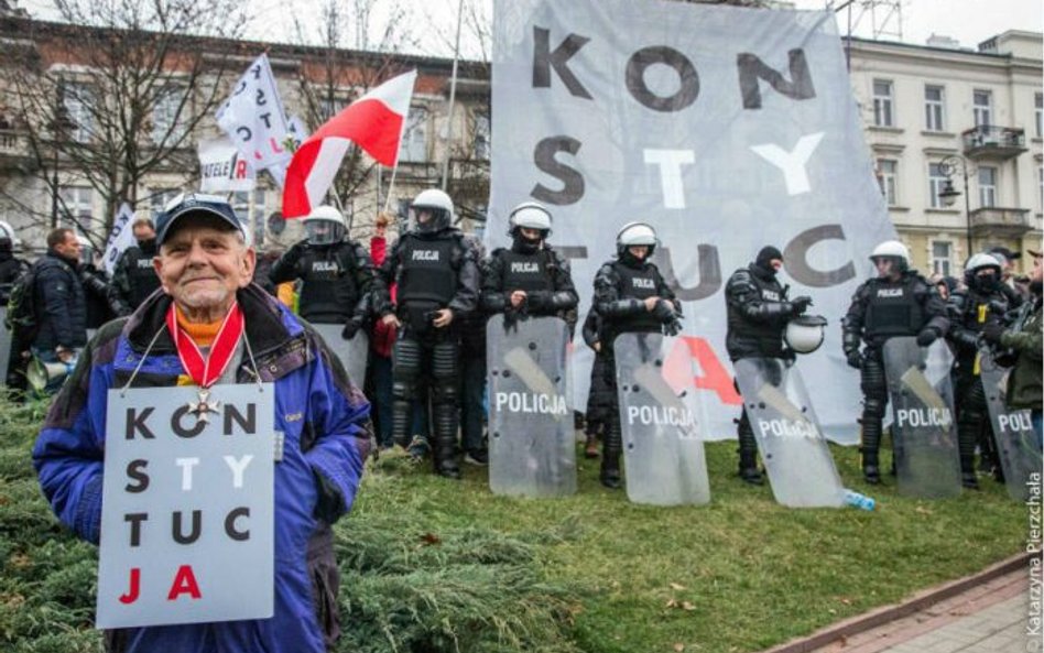 Pan Bogusław Stanisławski. Zdjęcie pochodzi z portalu skwerwolnosci.eu, jego autorką jest Katarzyna 