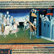 Wojna Saladyna szturmują Jerozolimę we wrześniu 1187 r., miniatura francuska, ok. 1400 r.