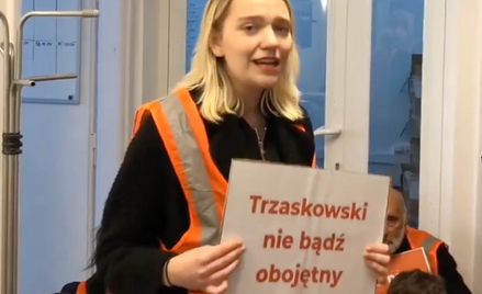 Aktywistka grupy Ostatnie Pokolenie.