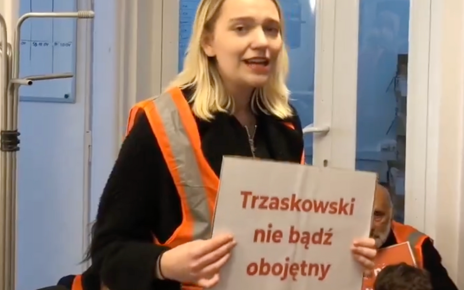 Aktywistka grupy Ostatnie Pokolenie.