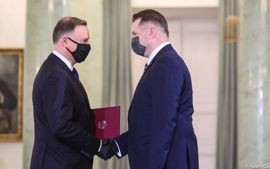 Prezydent Andrzej Duda powołał Przemysława Czarnka na ministra edukacji i nauki.