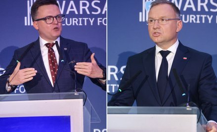 Szymon Hołownia i Andrzej Duda