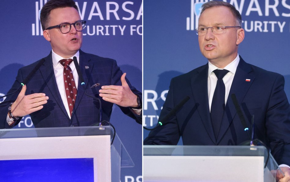 Szymon Hołownia i Andrzej Duda