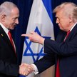 Prezydent USA Trump z premierem Izraela Benjaminem Netanjahu