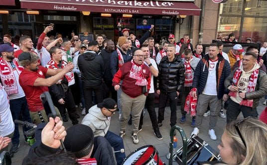 Kibice reprezentacji Polski w Szwecji