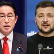 Fumio Kishida i Wołodymyr Zełenski