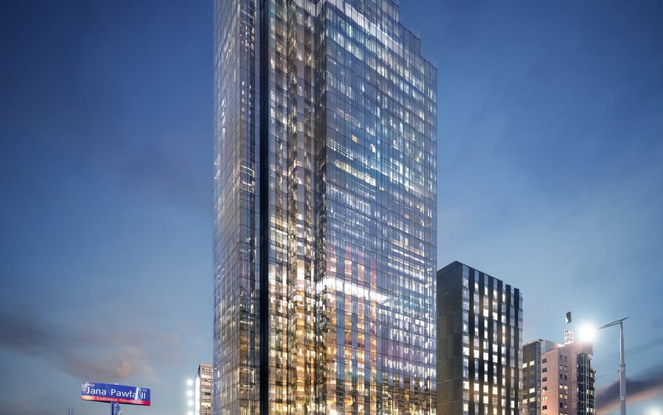 Kompleks Upper One – 35-piętrowa część biurowa i niższa 17-piętrowa hotelowa