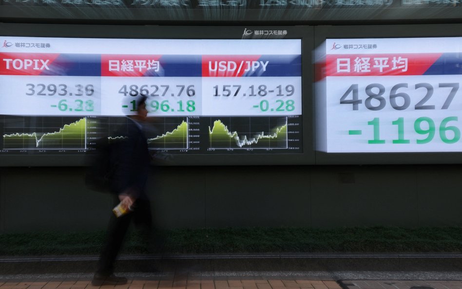 Po przecenie na Wall Street, wyprzedaż objęła giełdy azjatyckie