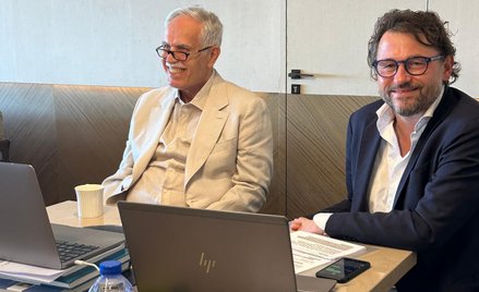 Zygmunt Solorz podczas walnego zgromadzenia Cyfrowego Polsatu 9 października 2024 r.