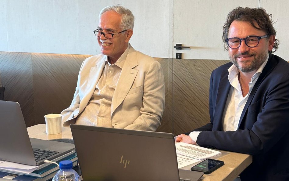Zygmunt Solorz podczas walnego zgromadzenia Cyfrowego Polsatu 8 października 2024 r.