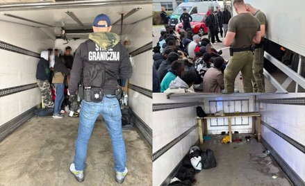 Nielegalni migranci byli przewożeni w samochodzie chłodni