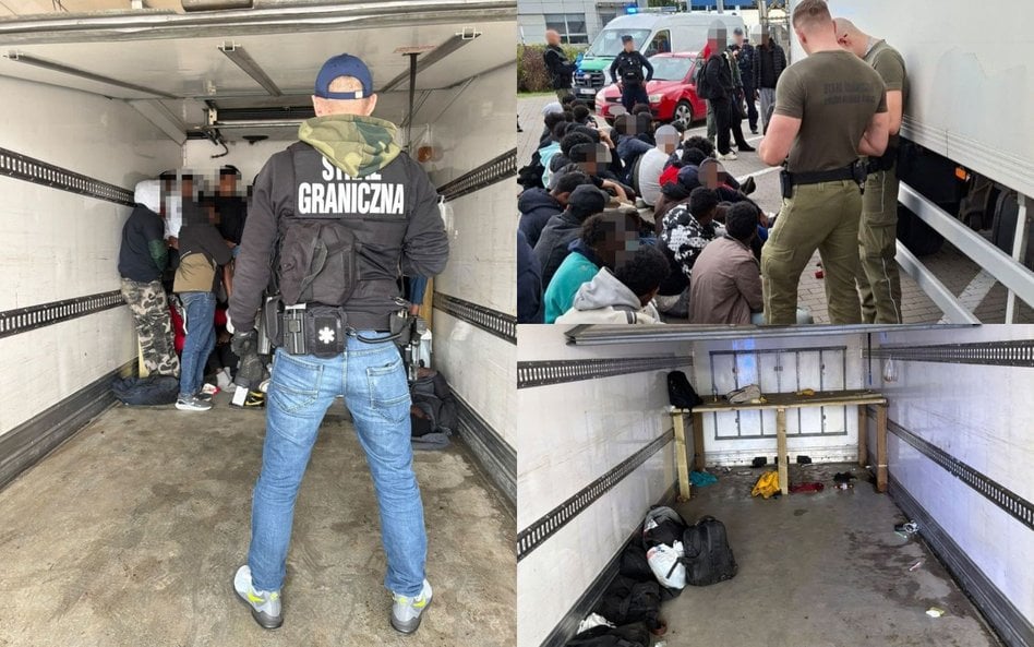 Nielegalni migranci byli przewożeni w samochodzie chłodni