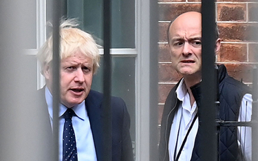 Dominic Cummings (z prawej) w 2019 r., gdy był zaufanym doradcą premiera Borisa Johnsona