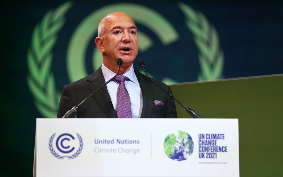 Szef Amazona, Jeff Bezos, przyleciał na konferencję klimatyczną swoim odrzutowcem Gulfstream.