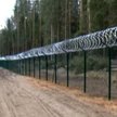 Płot na granicy Łotwy z Rosją
