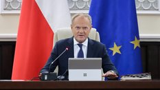 Premier Donald Tusk na posiedzeniu rządu w KPRM w Warszawie