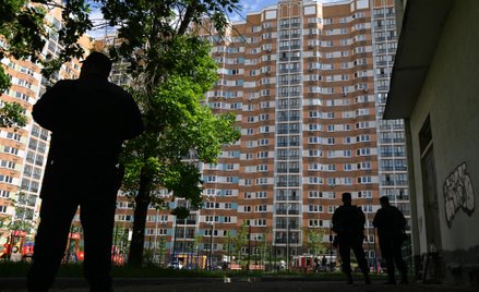 Jeden z zaatakowanych budynków w Moskwie