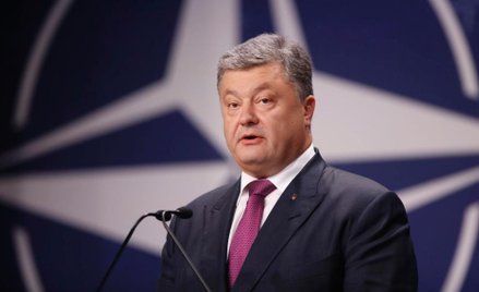 Prezydent Ukrainy Petro Poroszenko w czasie szczytu NATO w Warszawie w 2016 roku