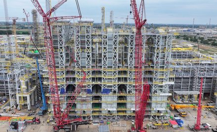 Powstający w Płocku kompleks instalacji Nowa Chemia, który jest realizowany na bazie dawnego sztanda