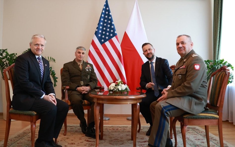 Wicepremier Władysław Kosiniak-Kamysz na spotkaniu z amerykańskimi wojskowymi