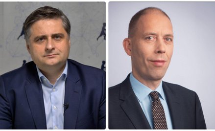 Błażej Bogdziewicz, wiceprezes Caspara AM i jeden z załozycieli grupy (z lewej) i Krzysztof Jeske, w