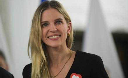 Posłanka KO Aleksandra Gajewska na wręczeniu nowym posłom Sejmu X kadencji zaświadczeń o wyborze