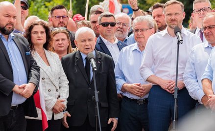 Na niedzielnej konferencji na polsko-niemieckim przejściu granicznym prezes PiS Jarosław Kaczyński o