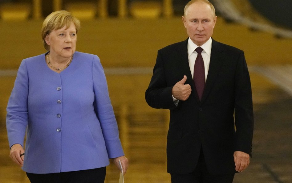 Angela Merkel i Władimir Putin