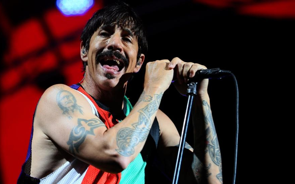 Anthony Kiedis, koncert Red Hot Chilli Pepper w Benicassim, w Hiszpanii, lipiec 2017.