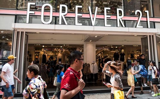Sklep Forever 21 w Hongkongu