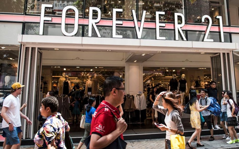 Sklep Forever 21 w Hongkongu