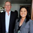 Keiko Fujimori (z prawej)