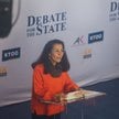 Mary Peltola i republikański senator Dan Sullivan